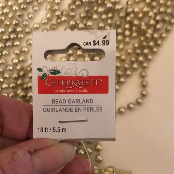 SET of 6 packs of Gold Bead Garlands - Picture 13 of 16